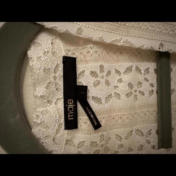 Maje White/Off White Lace top 1 - Picture 4 of 5